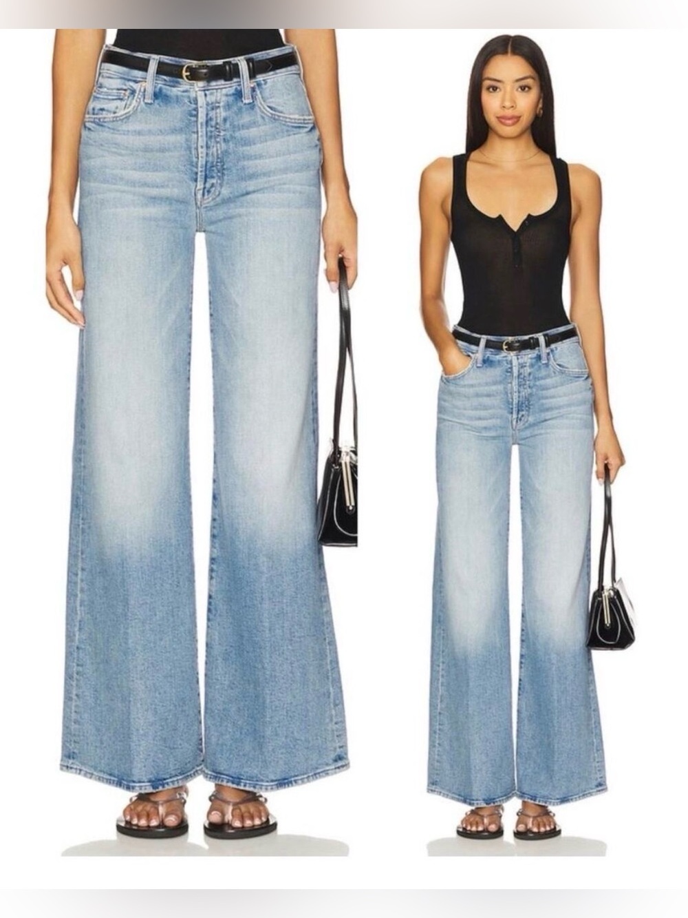 MOTHER SUPERIOR Tomcat Roller Anthropologie “I confess” High-Rise Wide Leg Jeans